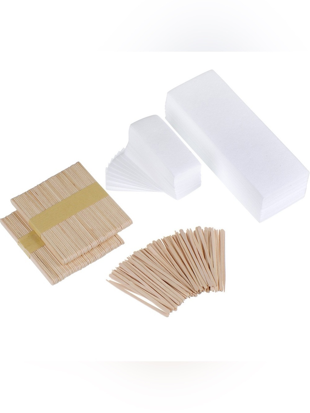 400 pcs Mudder Wax Strips and Applicator Sticks Set New Sealed